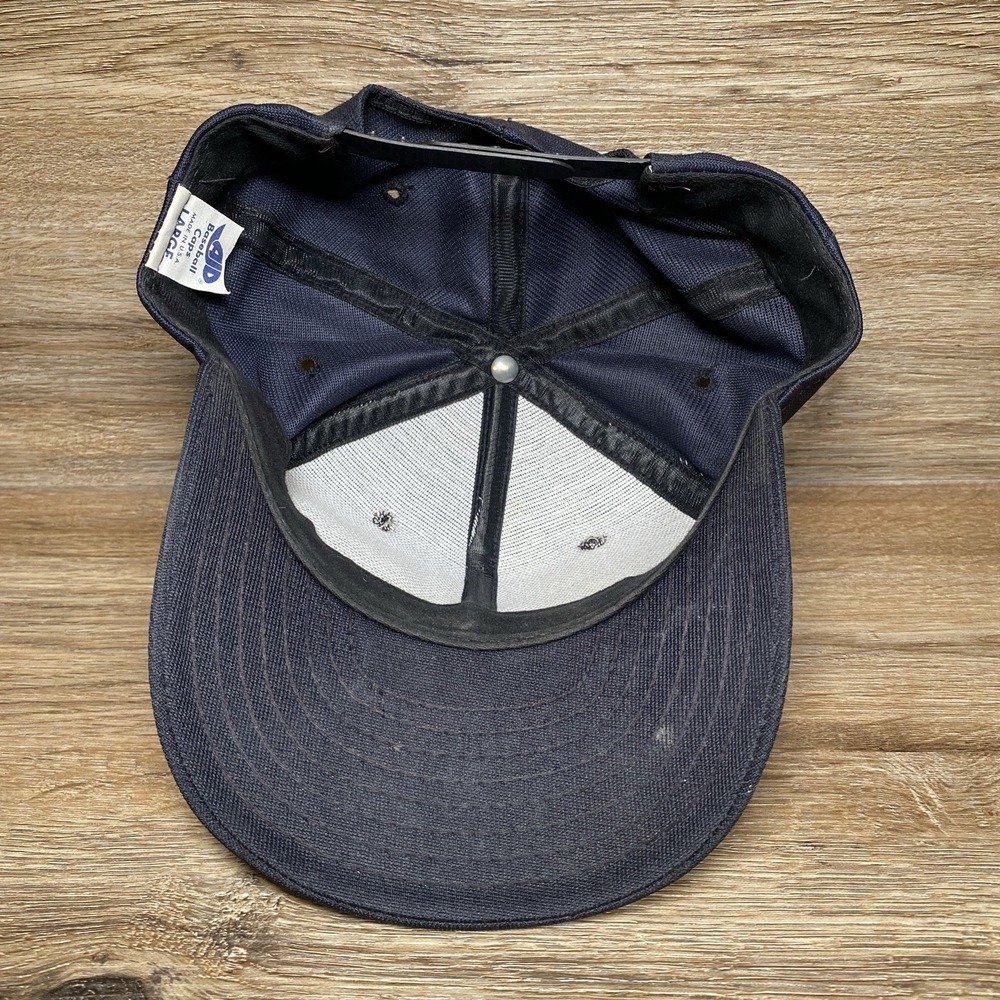 Vintage USS Cowboys Scrambled Egg Brim Snapback Hat NFC East Made In USA sz Lrg - Picture 9 of 12